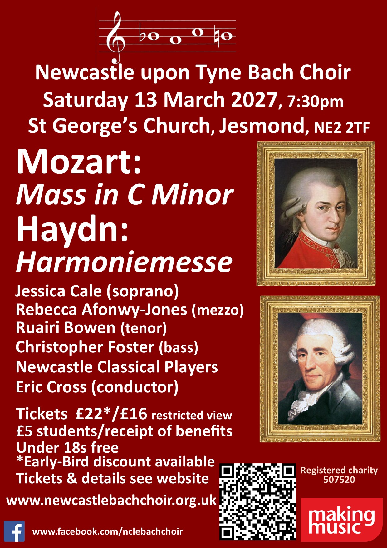 Mozart Mass in C minor, Haydn Harmoniemesse